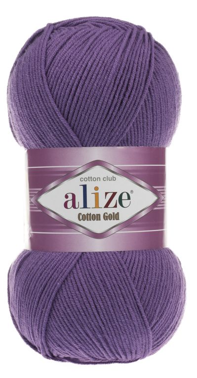 Alize Cotton Gold 44 - sötétlila