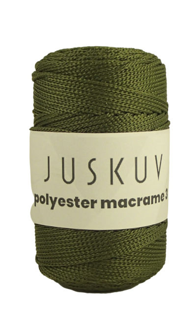 Polyester macrame Juskuv 28 - oliva