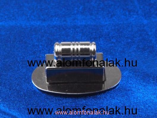 D karika lapos 15 mm - sötét nikkel