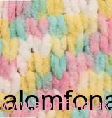 Alize Puffy Color 6370 - rózsaszín, fehér, sürke