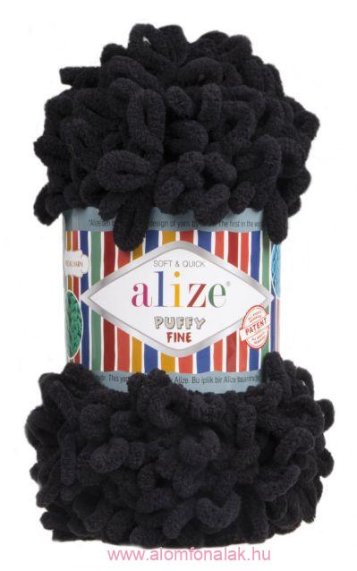 Alize Puffy Fine 60 - fekete