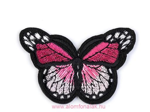 Felvasalható folt - rózsaszín pillangó