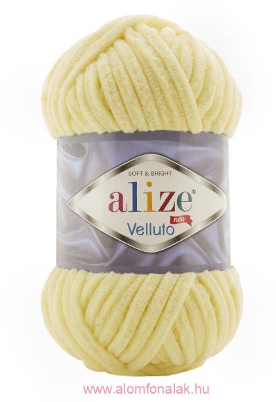 Alize Velluto 13 - világos sárga