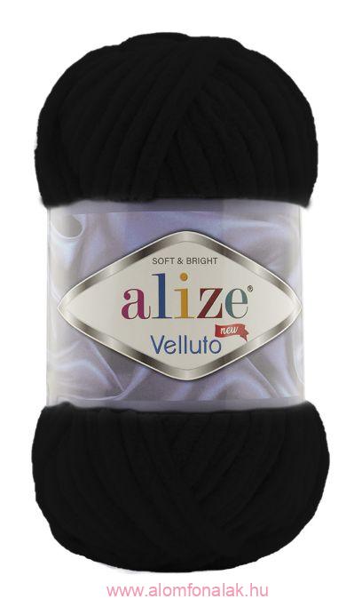 Alize Velluto 60 - fekete