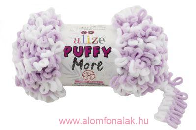 Alize Puffy MORE 6291 - lila, fehér
