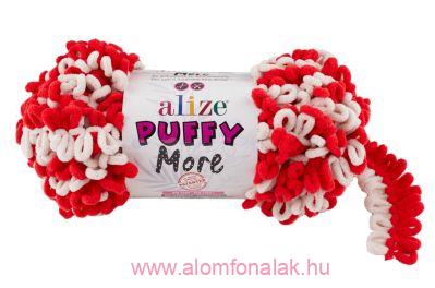 Alize Puffy MORE 6286 - piros, bézs