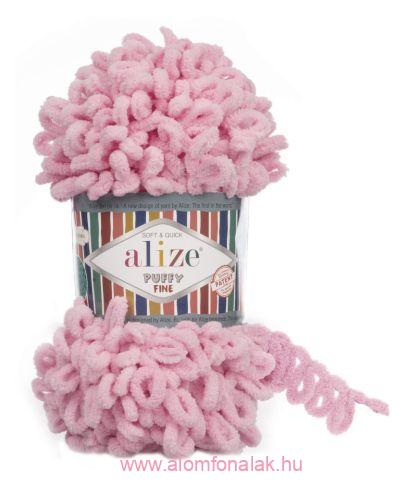 Alize Puffy Fine 638 - baby rózsaszín