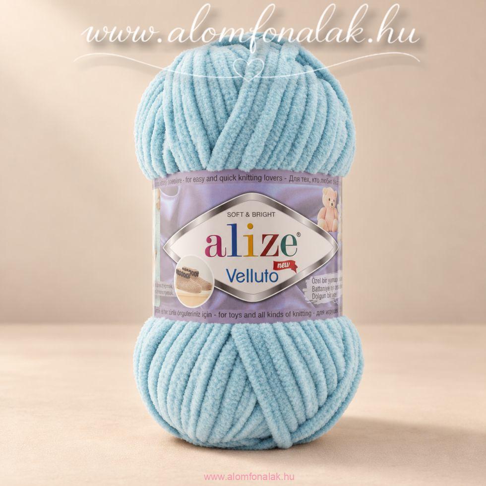 Alize Velluto 414 - kékes zöld