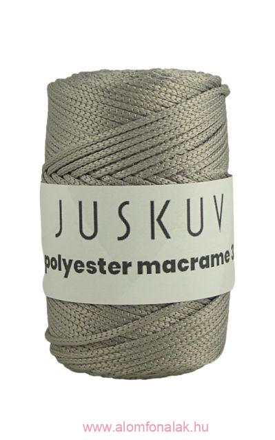 Polyester macrame Juskuv 27 - közép szürke
