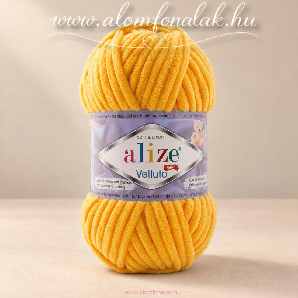 Alize Velluto 216 - sárga