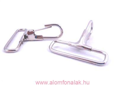 Fém karabiner 38 mm nikkel