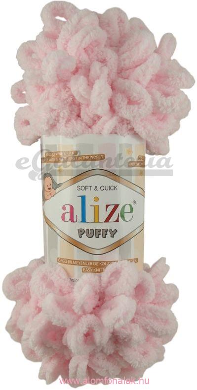 Alize Puffy 275 - halvány rózsaszín