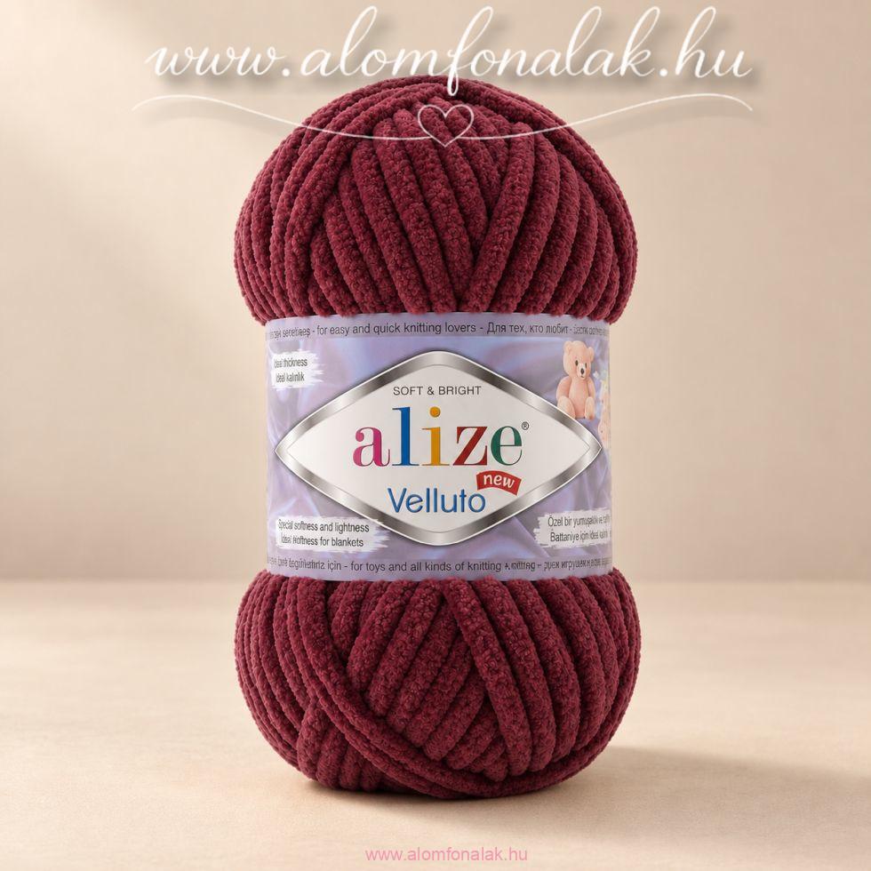 Alize Velluto 933 - bordós-barna