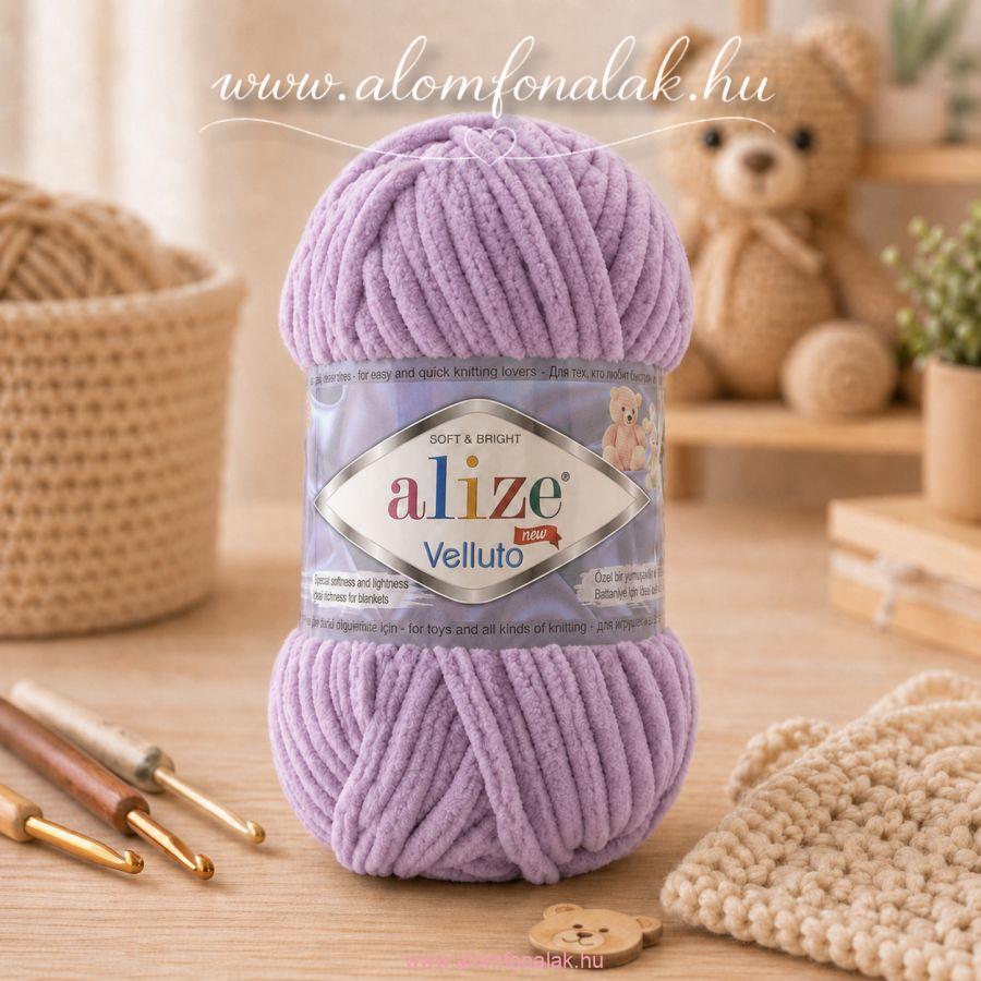 Alize Velluto 27 - világos lila