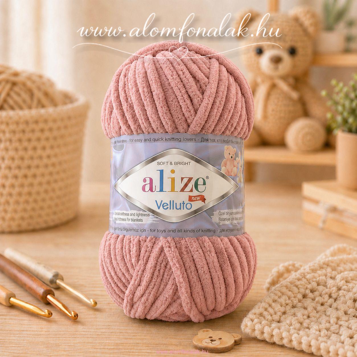 Alize Velluto 161 - vénrózsaszín