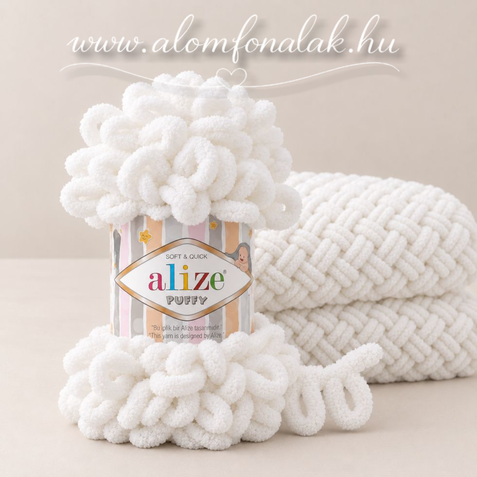 Alize Puffy 55 - hófehér