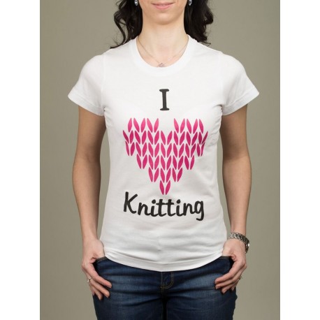 Női Pólók - I ♥ Knitting 