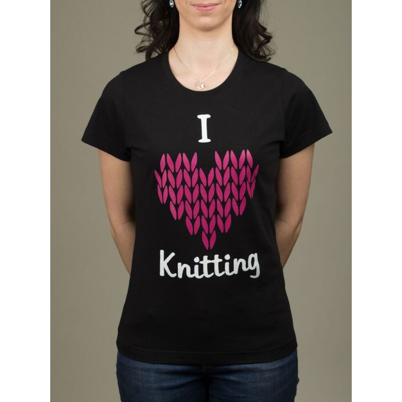 Női Pólók - I ♥ Knitting 
