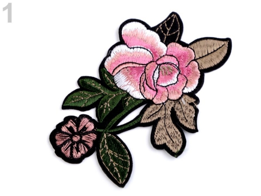 Felvasalható folt - rózsaszin rózsa