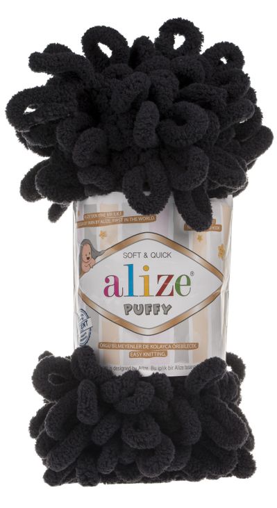 Alize Puffy 60 - fekete
