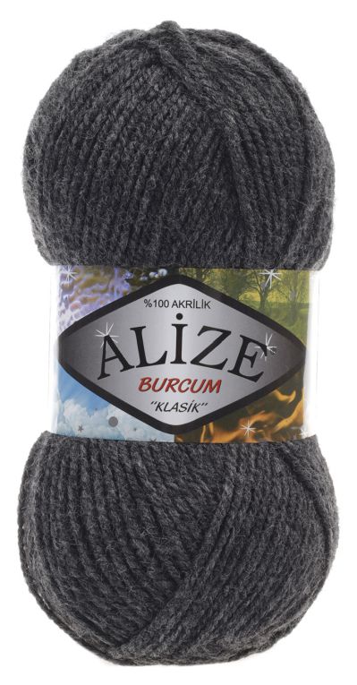 Alize Burcum Klasik 195 - spriccelt antracit