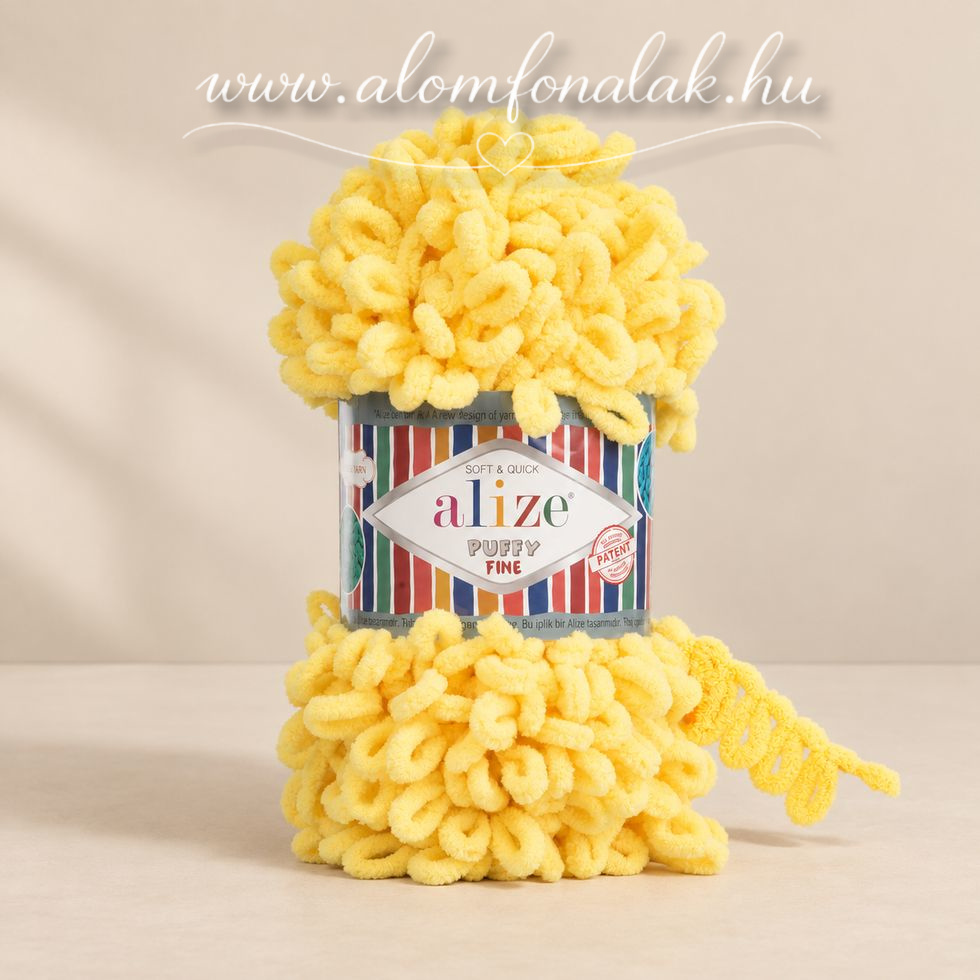 Alize Puffy Fine 113 - sárga