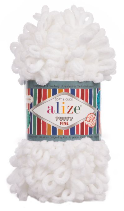 Alize Puffy Fine 55 - fehér