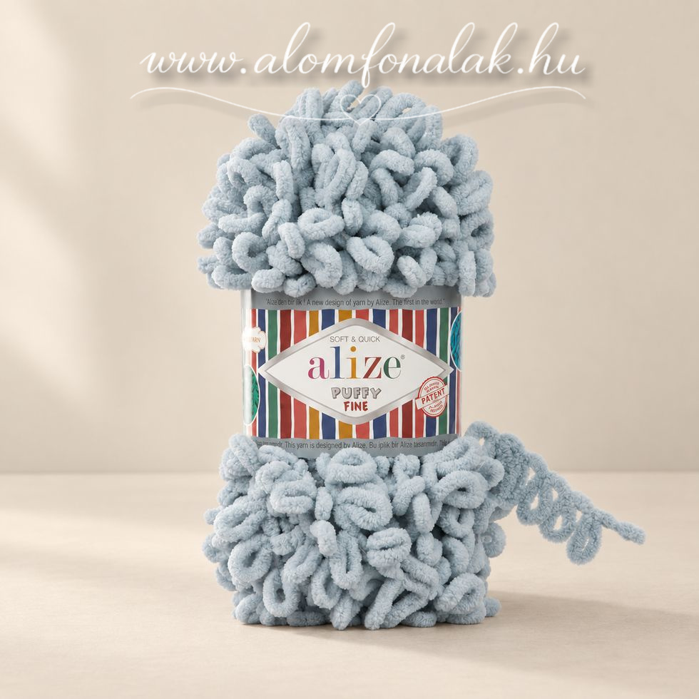 Alize Puffy Fine 500 - szürke