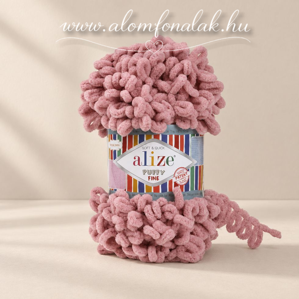 Alize Puffy Fine 295 - vénrózsaszín