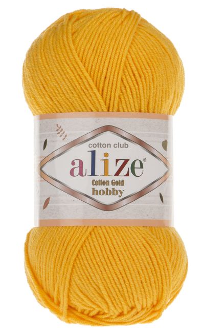 Cotton Gold Hobby 216 - sötét sárga