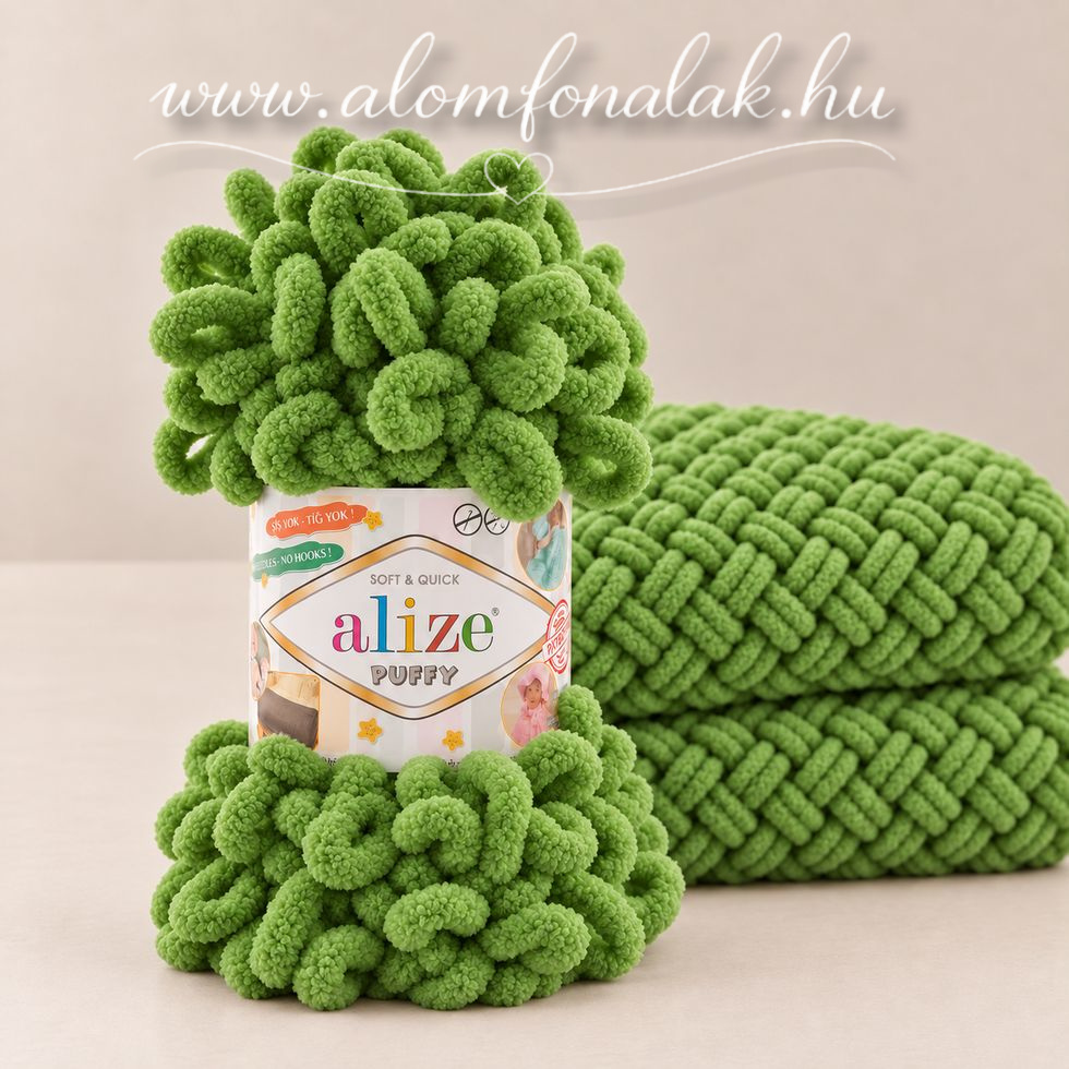 Alize Puffy 485 - lombzöld