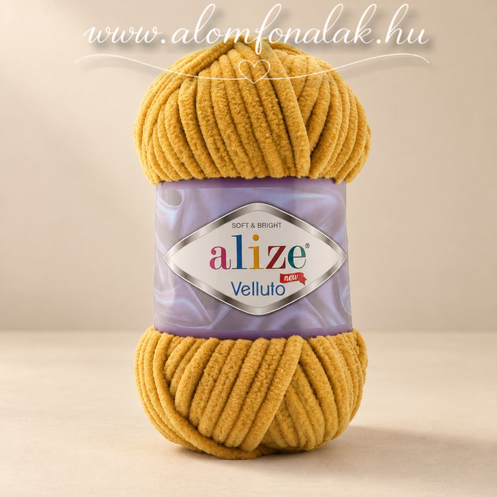 Alize Velluto 02 - mustár