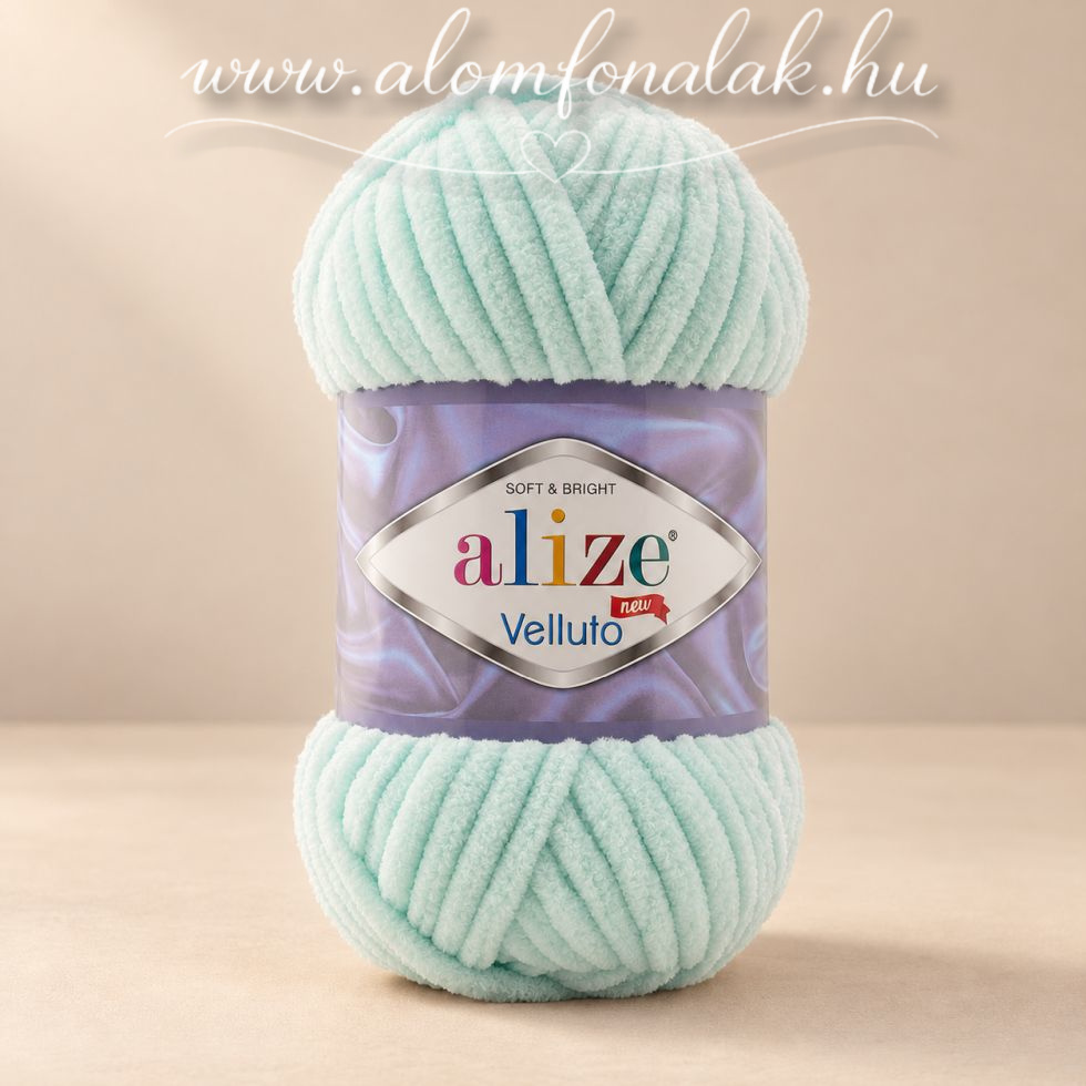 Alize Velluto 15 - világos menta