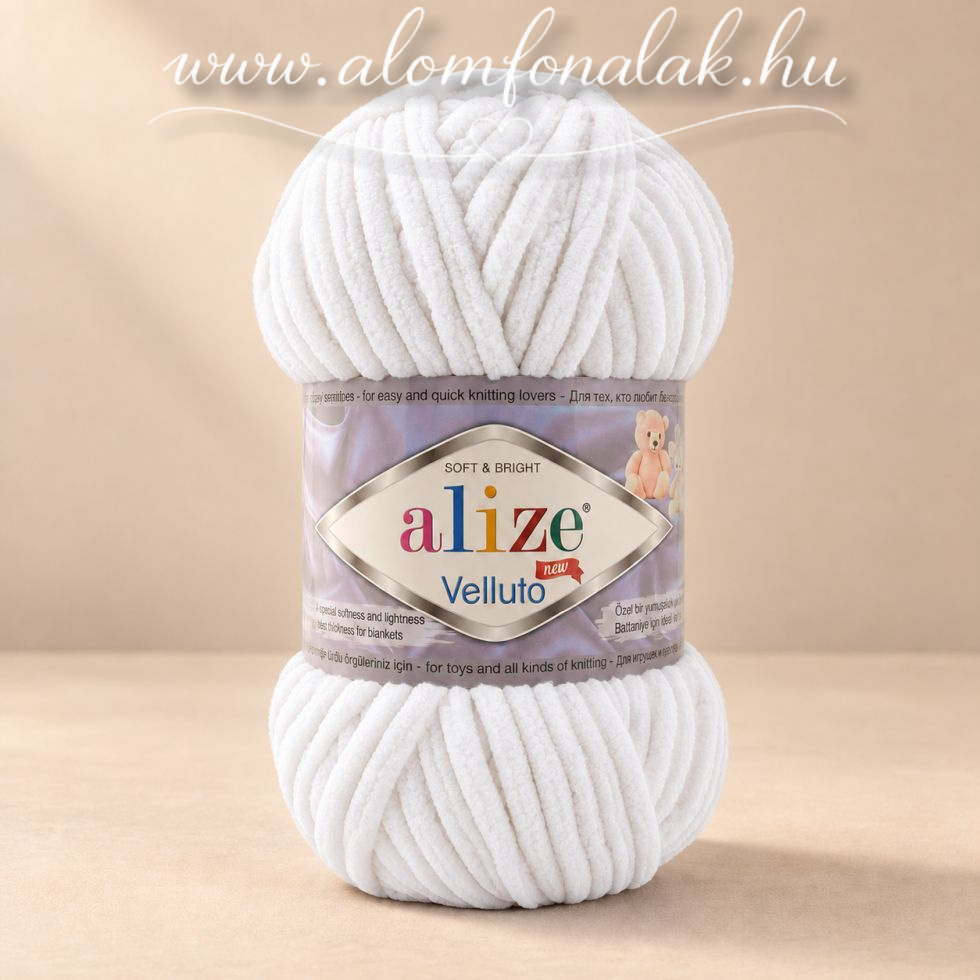 Alize Velluto 55 - fehér