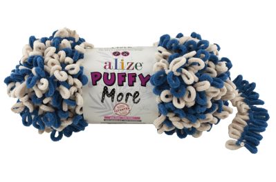 Alize Puffy MORE 6263 - kék, krém