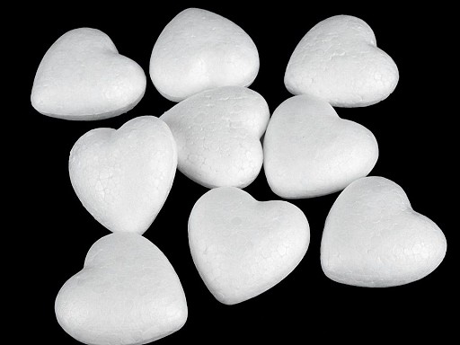 Polisztirol szív 4,4x4,7 cm