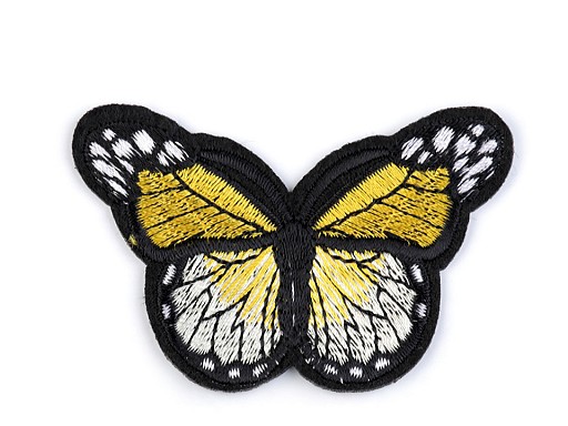 Felvasalható folt - sárga pillangó