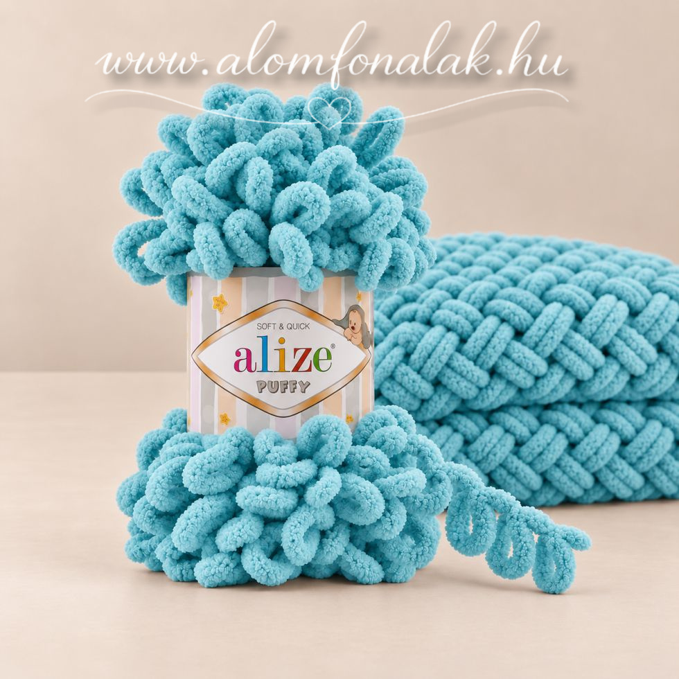 Alize Puffy 414 - azúrkék