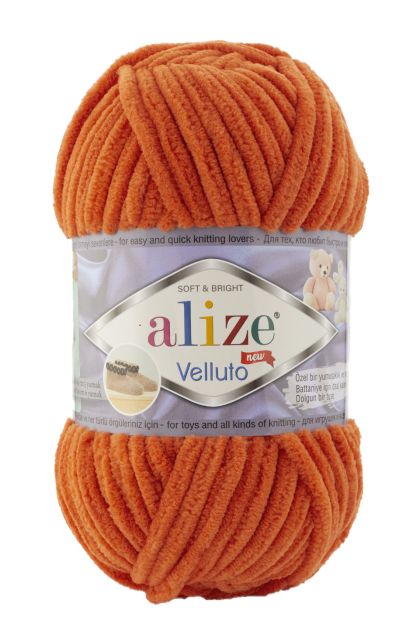 Alize Velluto 06 - narancs