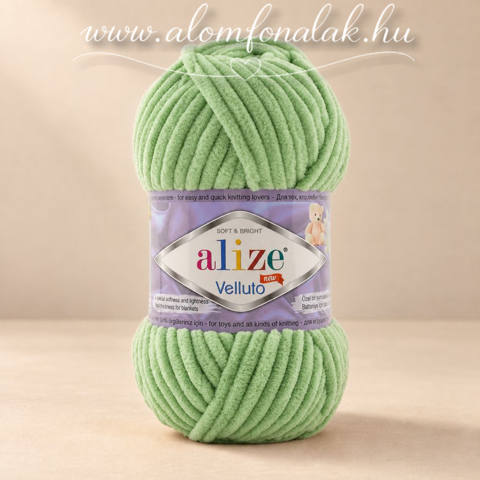 Alize Velluto 103 - halvány zöld