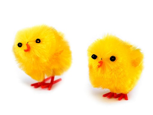 Dekorációs húsvéti csirke - sárga