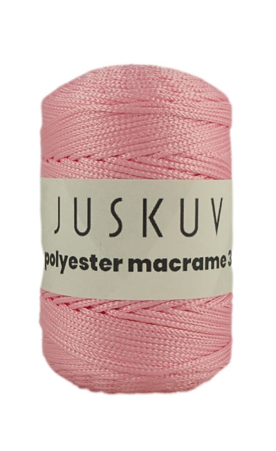 Polyester macrame Juskuv 17 - rózsaszín