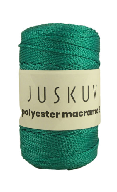 Polyester macrame Juskuv 26 - smaragd
