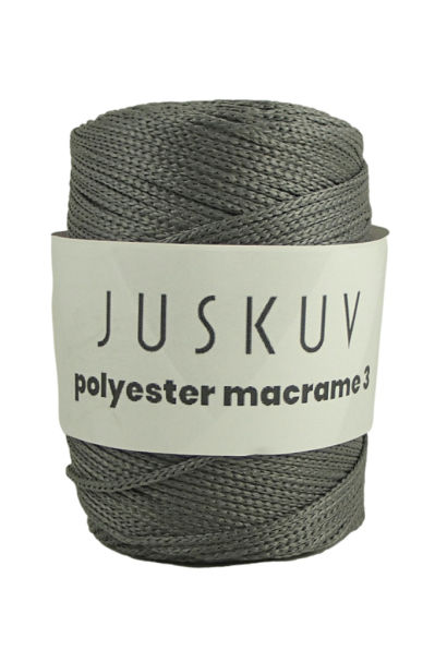 Polyester macrame Juskuv 33 - sötét szürke