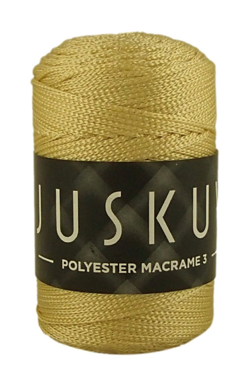 Polyester macrame Juskuv 49 - halvány sárga