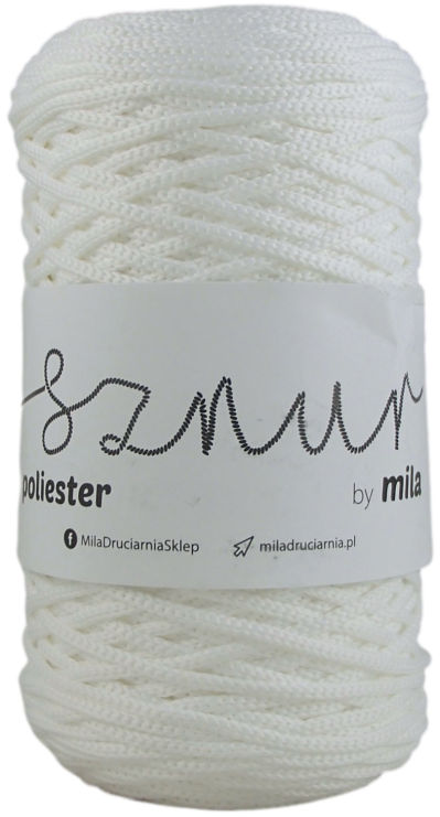 Polyester Sznur 3 mm - 902 fehér