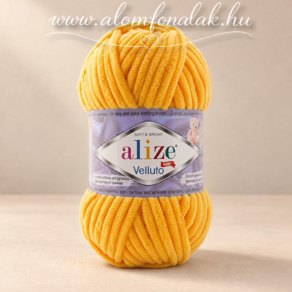 Alize Velluto 216 - sárga