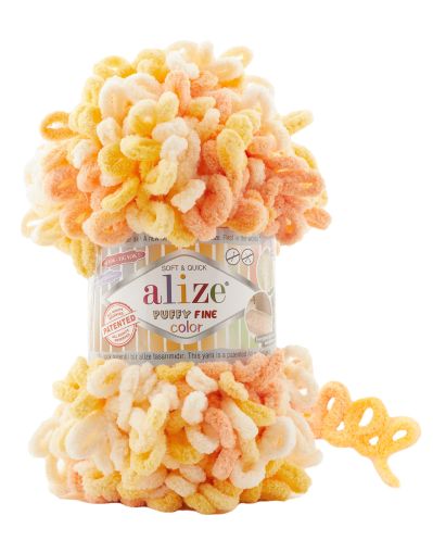 Alize Puffy Fine Color 6467 - narancssárgás