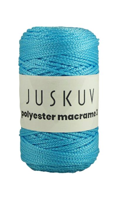 Polyester macrame Juskuv 39 - türkiz