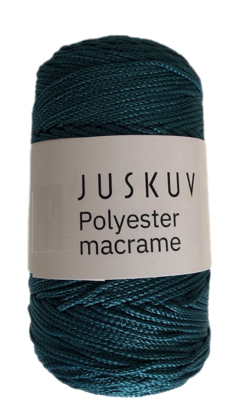 Polyester macrame Juskuv 24 - petróleum